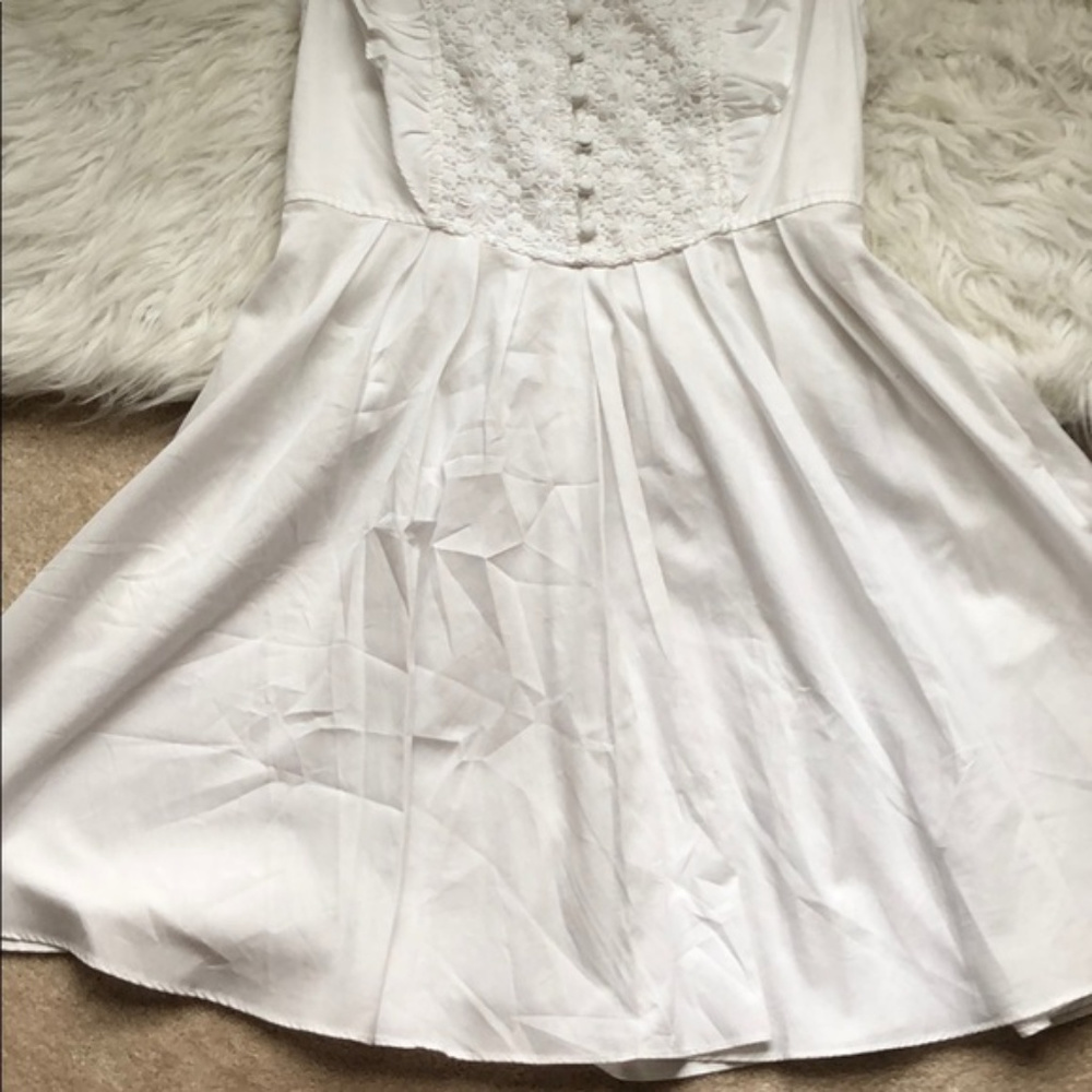🌈Free People PRISCILLA WHITE CROCHET DRESS 🎉HOST PICK🥳 NWT - Picture 3 of 8